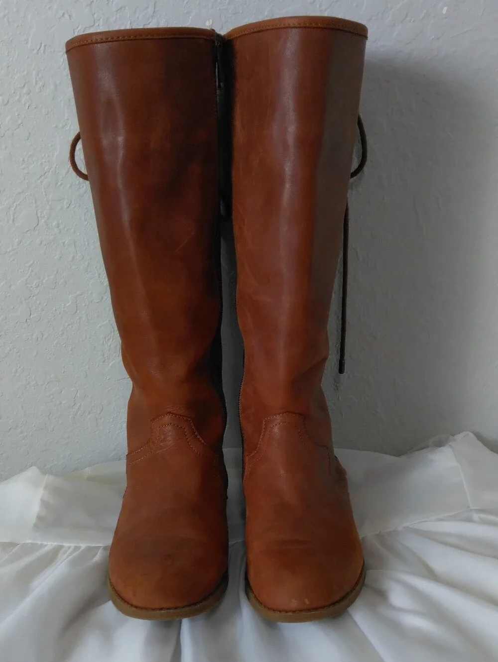 GB Girls Cognac Leather Ankle Boot